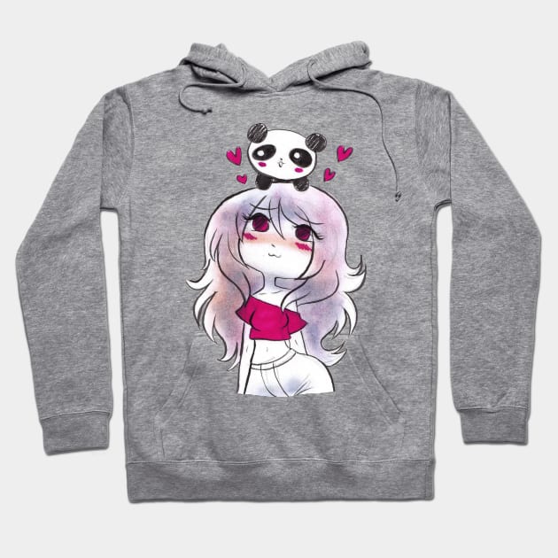 Panda Girl Hoodie by saradaboru